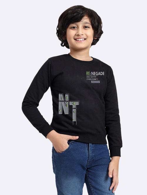 kids long sleeves front print sweatshirt - 21679127 - Very Small Image - 1
