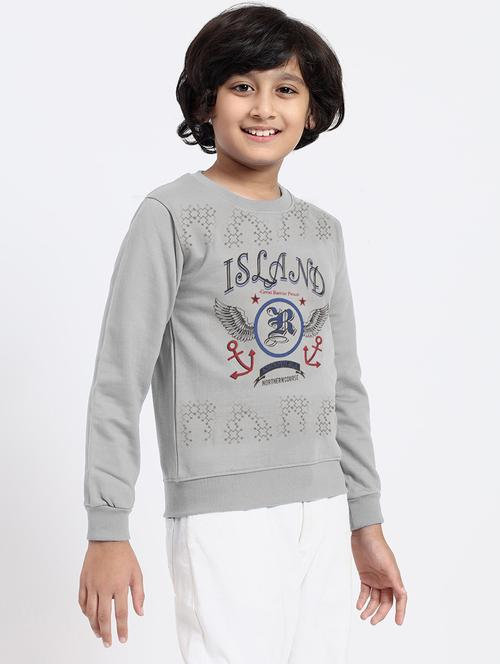 kids long sleeves front print sweatshirt - 21679129 - Very Small Image - 1