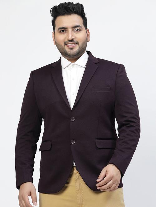 men solid single breasted casual blazer - 21680343 - Very Small Image - 1