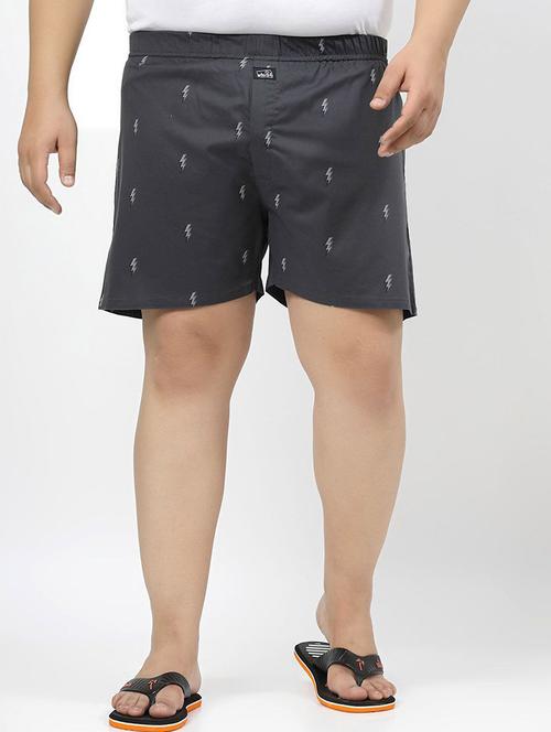 men printed cotton plus size boxer - 21680357 - Very Small Image - 1