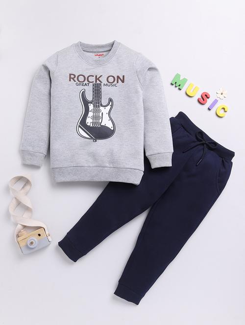 kids printed winter wear full length twin set - 21680660 - Very Small Image - 1