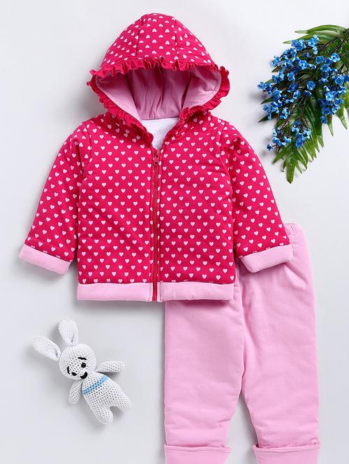 girls long sleeve winterwear full length set - 21680744 - Very Small Image - 1