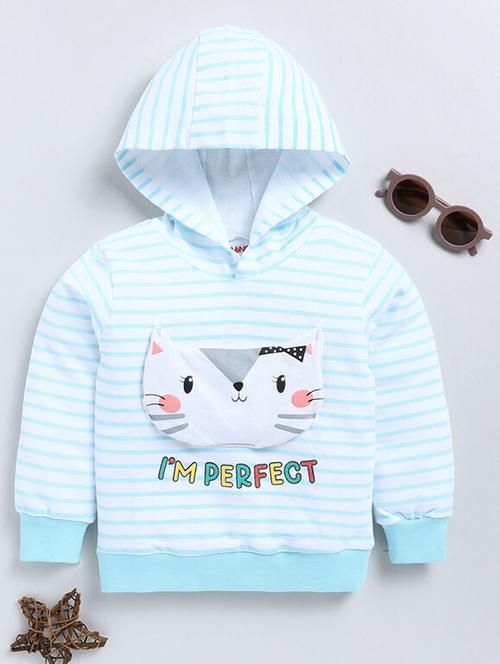 kids printed long sleeve hooded sweatshirt - 21680822 - Very Small Image - 1