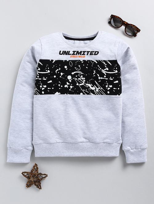 kids printed long sleeves sweatshirt - 21680832 - Very Small Image - 1