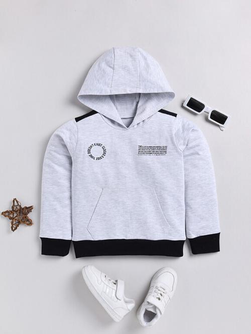 kids printed hooded long sleeves sweatshirt - 21680845 - Very Small Image - 1