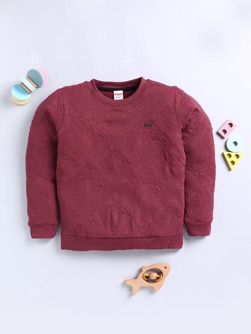 boys solid round neck sweatshirt - 21680872 - Very Small Image - 1