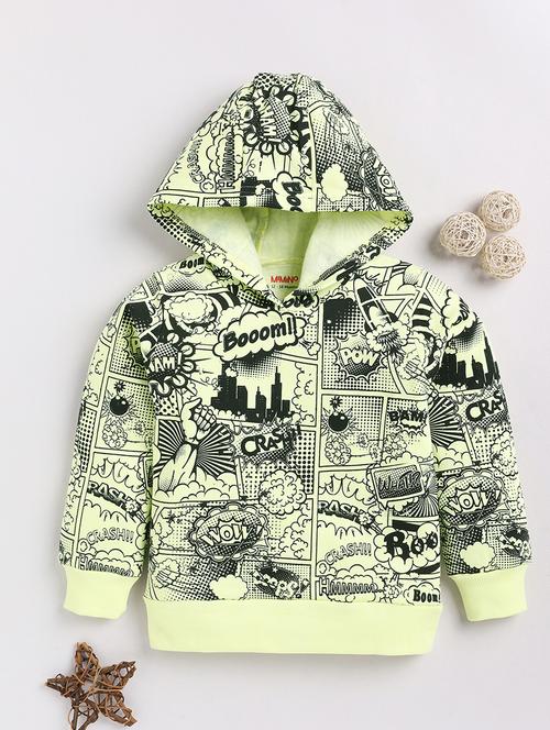 kids printed hooded long sleeves sweatshirt - 21680884 - Very Small Image - 1