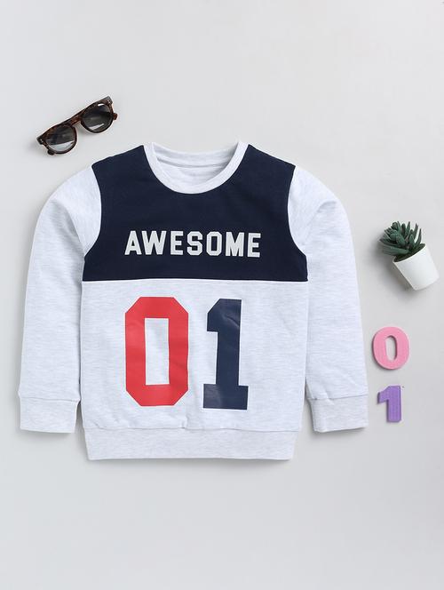 kids color blocked long sleeves sweatshirt - 21680887 - Very Small Image - 1