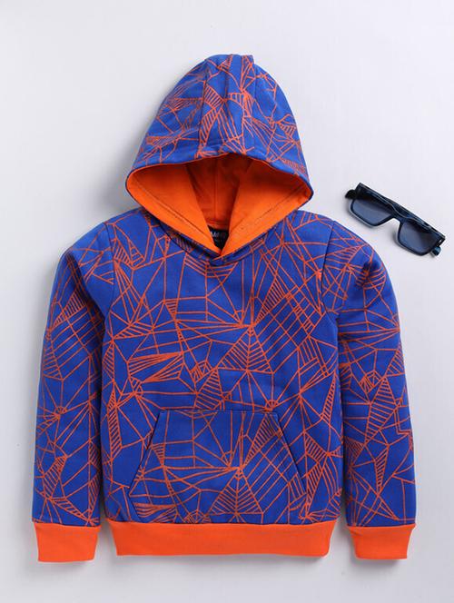 kids printed long sleeve hooded sweatshirt - 21680893 - Very Small Image - 1