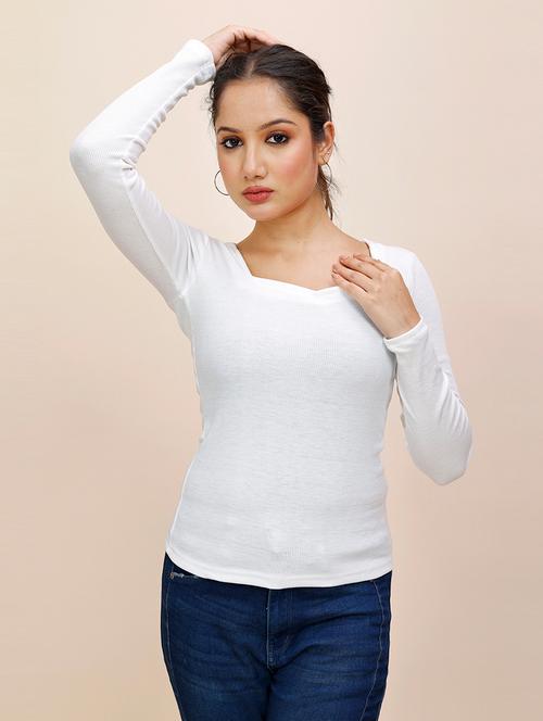women solid long sleeves regular top - 21681422 - Very Small Image - 1