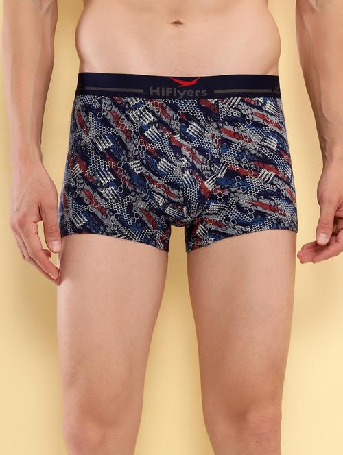 men printed low rise trunks - 21681743 - Very Small Image - 1