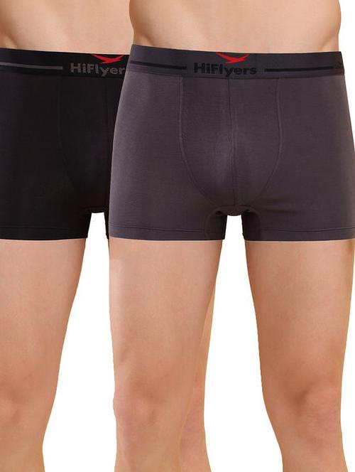 men solid low rise trunks combo - 21681781 - Very Small Image - 1