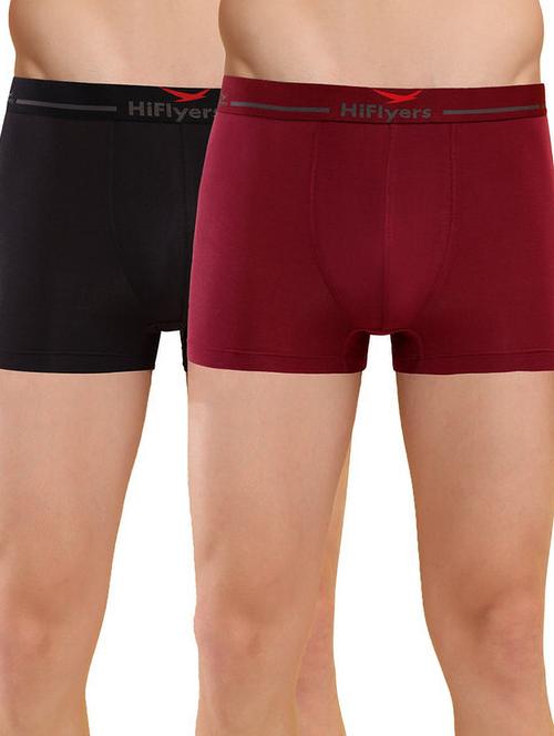 men solid low rise trunks combo - 21681782 - Very Small Image - 1
