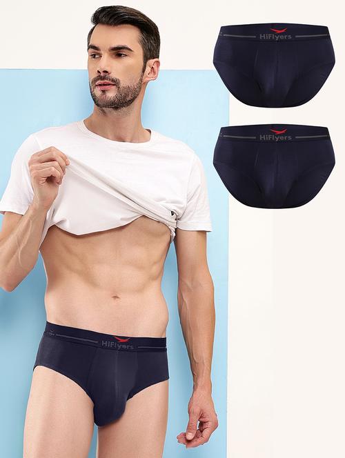 men solid low rise hipster brief combo - 21681827 - Very Small Image - 1