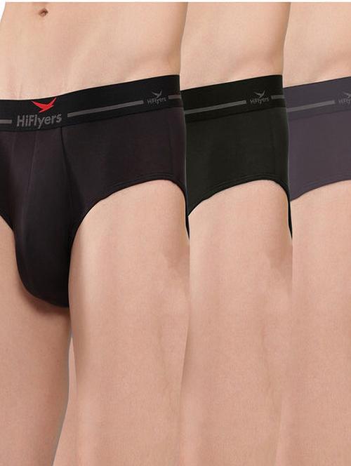 men solid low rise hipster briefs combo - 21681832 - Very Small Image - 1