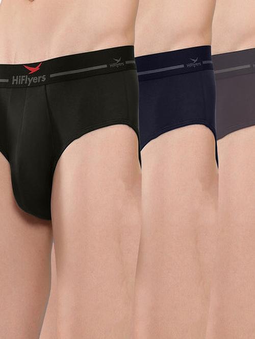 men solid low rise hipster briefs combo - 21681839 - Very Small Image - 1