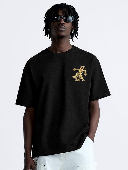 men placement print oversized t-shirt - 21682635 - Very Small Image - 1