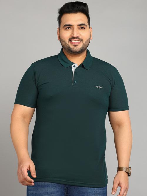 men solid plus size polo t-shirt - 21683293 - Very Small Image - 1