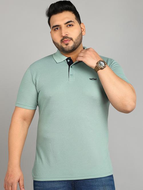men solid plus size polo t-shirt - 21683294 - Very Small Image - 1