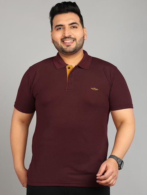 men solid plus size polo t-shirt - 21683296 - Very Small Image - 1