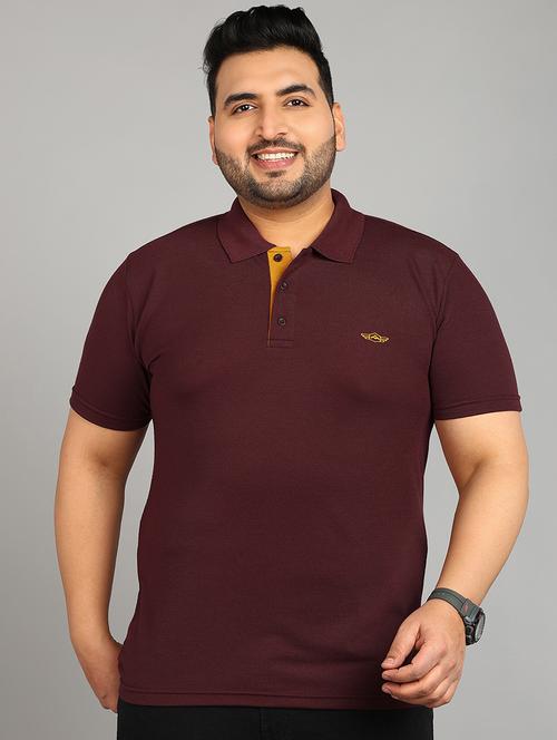 men solid plus size polo t-shirt - 21683297 - Very Small Image - 1