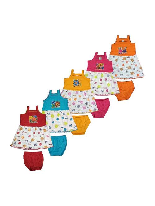 girls printed frock & bloomer combo - 21683507 - Very Small Image - 1