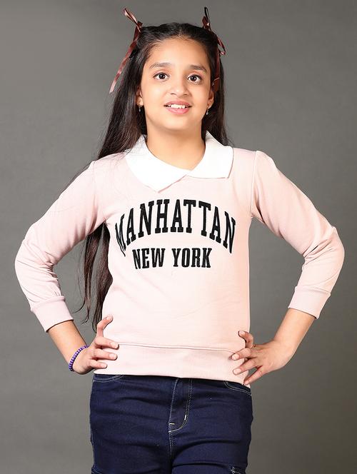 girls long sleeves front print sweatshirt - 21686738 - Very Small Image - 1