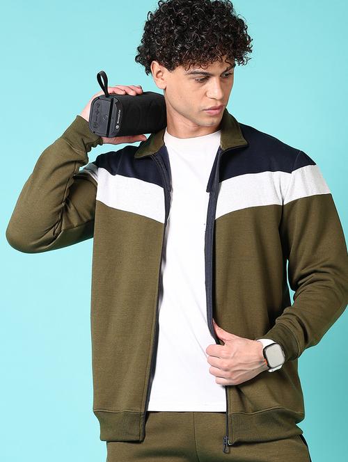 men color block track pant full length track suit - 21686750 - Very Small Image - 1
