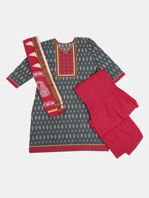 women three quarter sleeve kurta salwar set - 21686756 - Very Small Image - 1