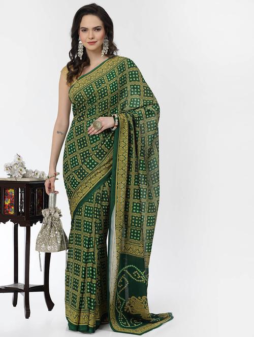 women printed casual wear saree with blouse - 21687218 - Very Small Image - 1