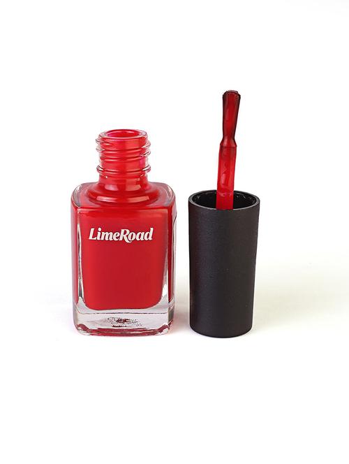 limeroad hd shine quick drying long stay red nail paint - 21687386 - Very Small Image - 1