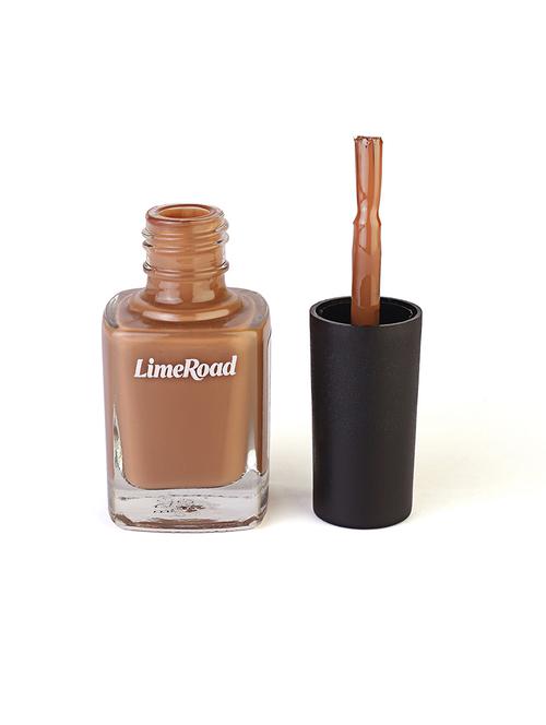 limeroad hd shine quick drying long stay brown nail paint - 21687387 - Very Small Image - 1