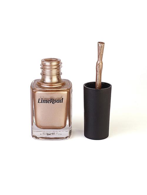 limeroad hd shine quick drying long stay gold nail paint - 21687394 - Very Small Image - 1