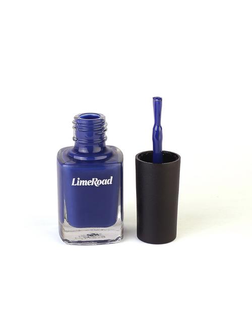 limeroad hd shine quick drying long stay blue nail paint - 21687399 - Very Small Image - 1