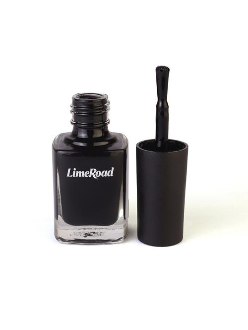 limeroad hd shine quick drying long stay black nail paint - 21687409 - Very Small Image - 1