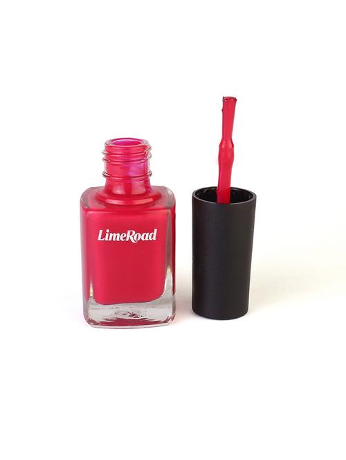limeroad hd shine quick drying long stay pink nail paint - 21687419 - Very Small Image - 1