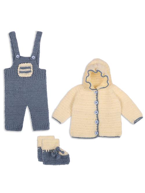 handmade knitted dungaree sweater with shoes - 21688522 - Very Small Image - 1