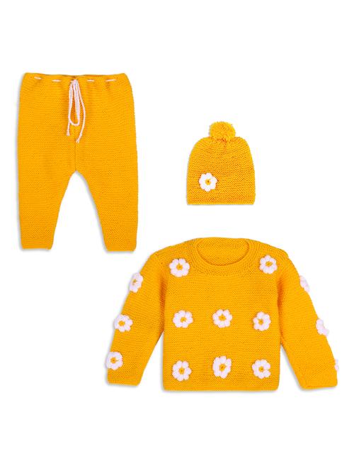 girls yellow self design full length sets - 21688530 - Very Small Image - 1