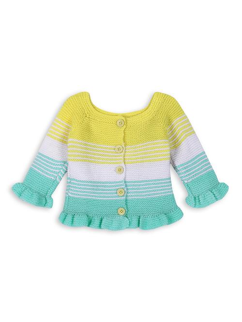 girls self design long sleeve cardigans - 21688564 - Very Small Image - 1