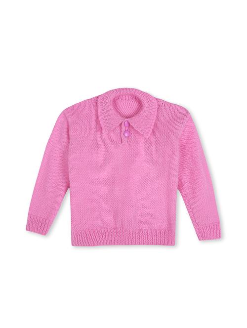 girls solid long sleeve pullover sweater - 21688597 - Very Small Image - 1