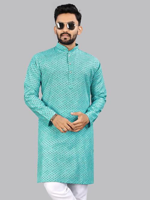men printed long sleeve kurta - 21688738 - Very Small Image - 1