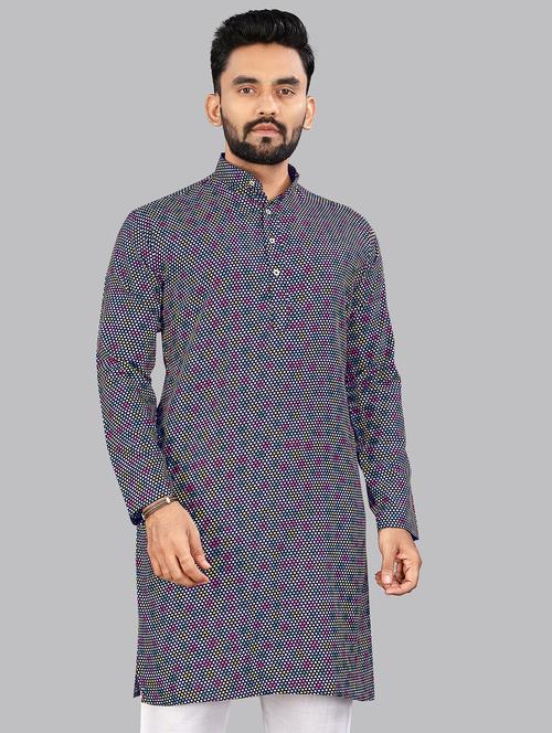 men printed long sleeve kurta - 21688743 - Very Small Image - 1