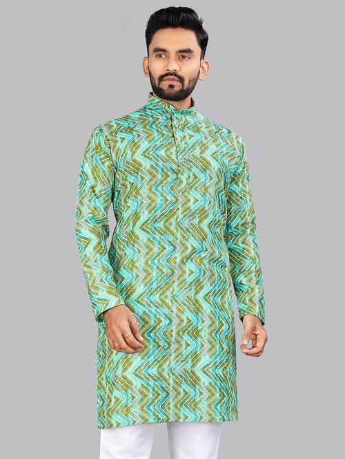 men printed long sleeve kurta - 21688754 - Very Small Image - 1
