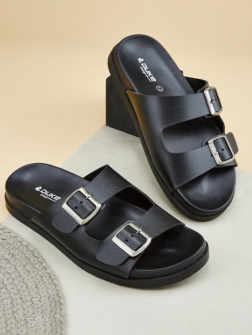 men black slip on sandal - 21688844 - Very Small Image - 1