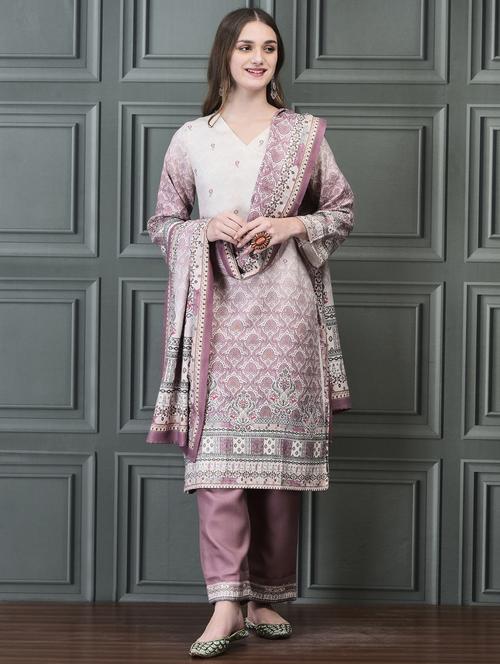 women long sleeve winter wear suit set - 21689723 - Very Small Image - 1