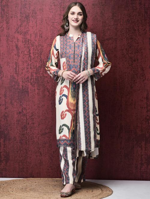 women long sleeve winter wear suit set - 21689724 - Very Small Image - 1