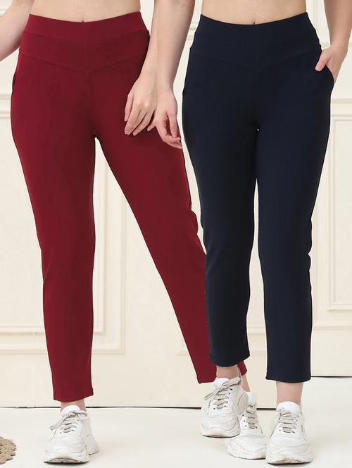 women pack of 2 solid jegging - 21690703 - Very Small Image - 1