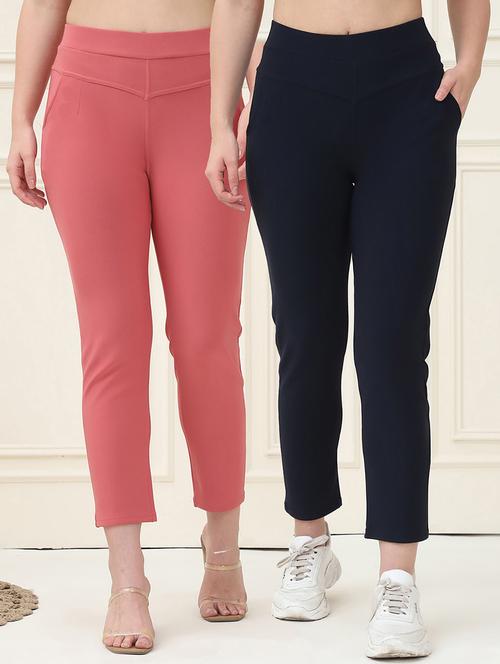 women pack of 2 solid jegging - 21690708 - Very Small Image - 1