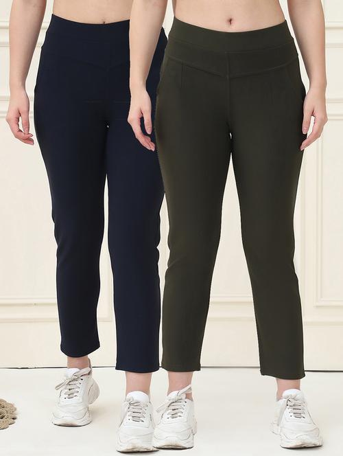 women pack of 2 solid jegging - 21690718 - Very Small Image - 1