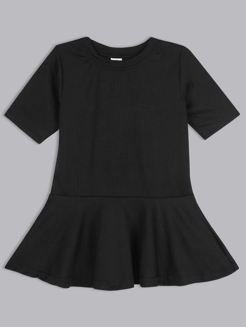 girls round neck solid top - 21691284 - Very Small Image - 1